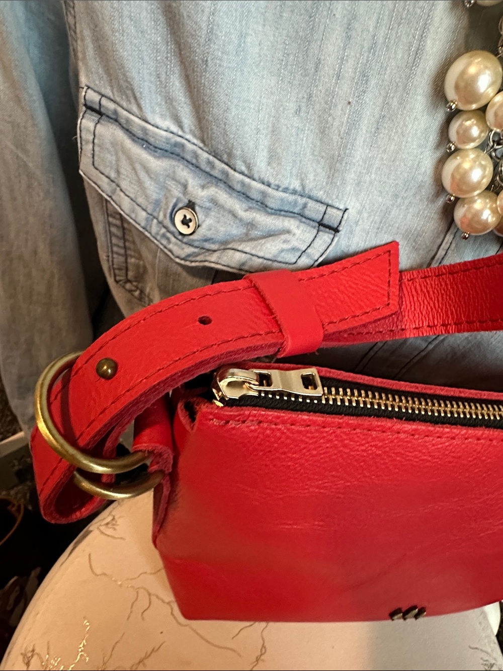 PLG ❤️ Poppy Red small slouchy - Picture 8 of 8